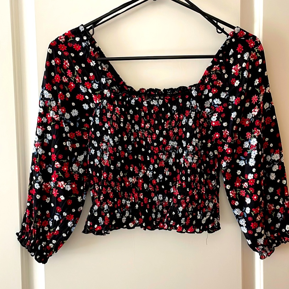 Multicolor short summer shirt size M